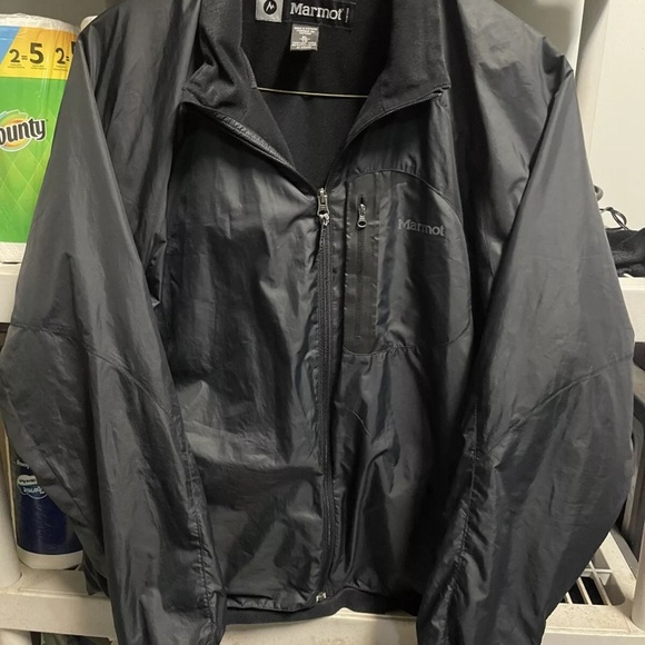 MARMOT RAIN JACKET LIGHT INSULATION MENS XL EUC RET $129 - Picture 6 of 7